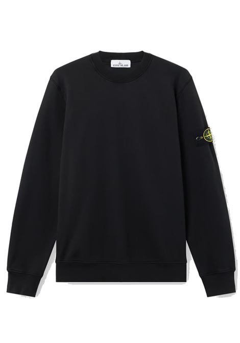 felpa 6100060 uomo nera STONE ISLAND | L1S15 6100060 S0051V0029